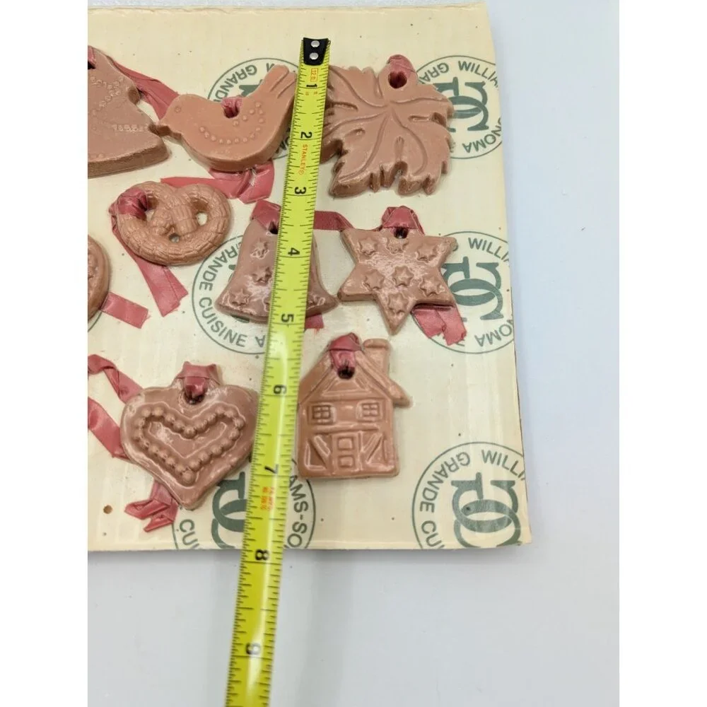 Sealed  WILLIAMS SONOMA Set Terracotta Ornaments Pottery Grande Cuisine